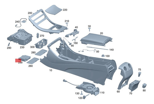 A2056830191 Para Centro De Coche Glc X253 W205 C300