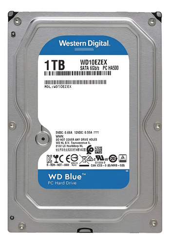 Disco Duro Interno Wd10ezex 1tb Blue 6gb/s Sata - King Solut