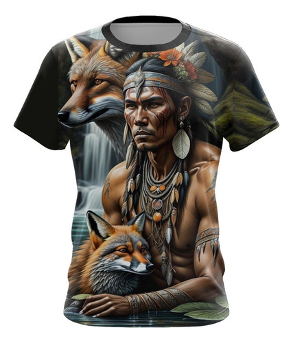 Camisa Camiseta Índio Tribos Tupi Pajé Cacique Indígena 1