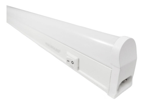 Equipo Led Lineal T5 5w 30cm Con Interruptor Y Enchufe