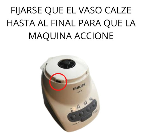 Imagen 5 de 9 de Vaso Jarra Licuadora Compatible Philips Cucina Hr2030 Hr2034