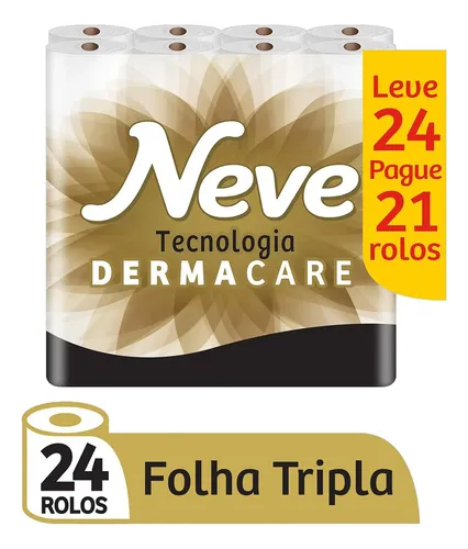 Papel Higiênico Supreme Folha Tripla 24 Rolos Neve — Vista Principal