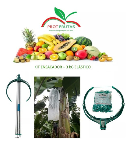 Kit Ensacador Para Cacho De Banana + 3 Kg Elástico