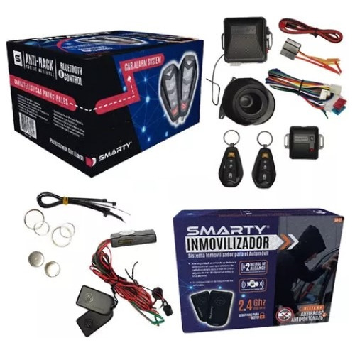 Kit Combo Alarma Bluetooth Sba103 + Inmovilizador Ssi01