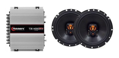 Módulo Ts400 400w Rms 4canais 2ohms +  Falante 6 Pol 6trfx50