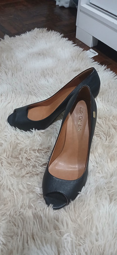 Sapato Peep Toe Luz Da Lua 36 Preto 36