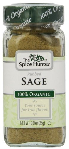 The Spice Hunter Orgánica Frotado Sage, 0,9 Oz Tarro.