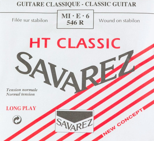 Cuerda Suelta 6ta Savarez Ht Classic 546r Tension Media