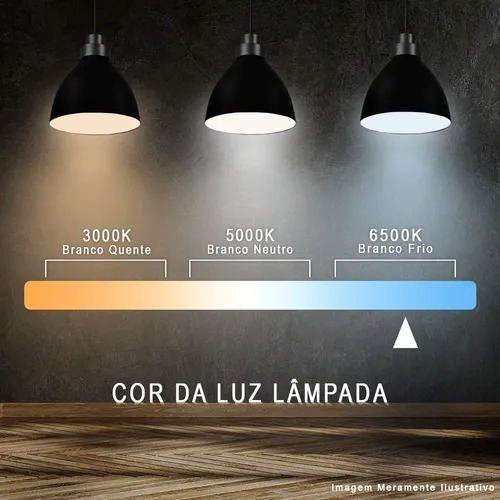Imagem 5 de 6 de Painel Plafon 12w Led Quadrado Teto Sobrepor Branco Frio
