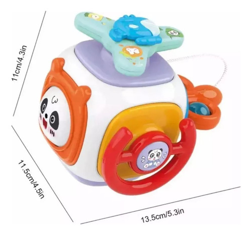 Juguete Didáctico Cubo Sensorial 8 En 1 Para Bebé