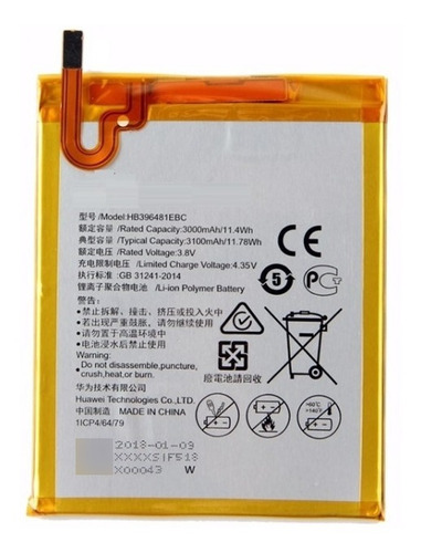 Bateria Huawei Y6 Ii Dos Adcend G7+ Honor 5x G8x Hb396481ebc