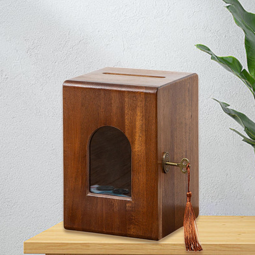 Hucha Caja De Almacenamiento De Dinero Con Cerradura Y