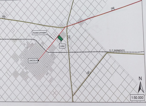 Imagen 3 de 5 de Venta De Lote 13 Has. Acceso H. Yrigoyen Ciudad De Lincoln