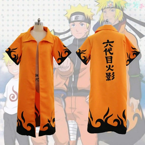 Imagen 1 de 2 de Capa Hokage Naranja Cosplay  - Naruto
