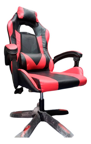 Silla Gamer Juegos Color Rojo Con Negro Ergonomica Comoda