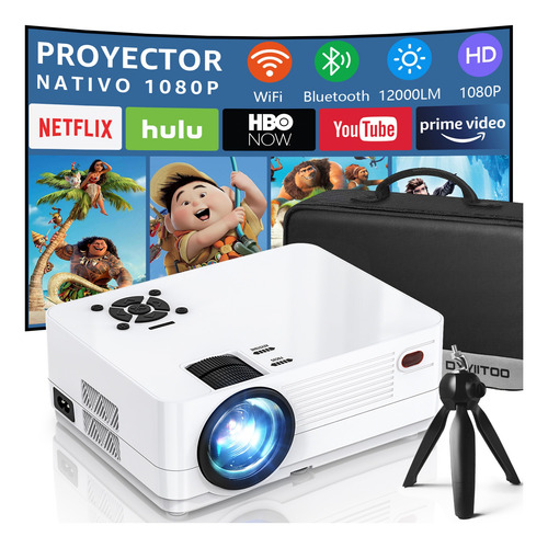 Proyector Dxyiitoo 4k Wifi Bluetooth 12000lm Con Trípode