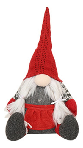 Tomte Sueco Hecho A Mano Con Forma De Duende Navideño Con Fo