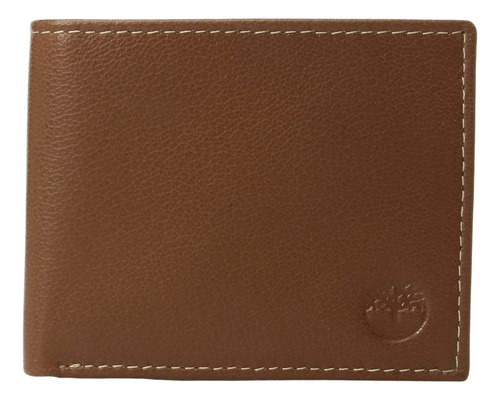 Cartera De Piel Timberland Blix Cafe Claro Bifold Billetera