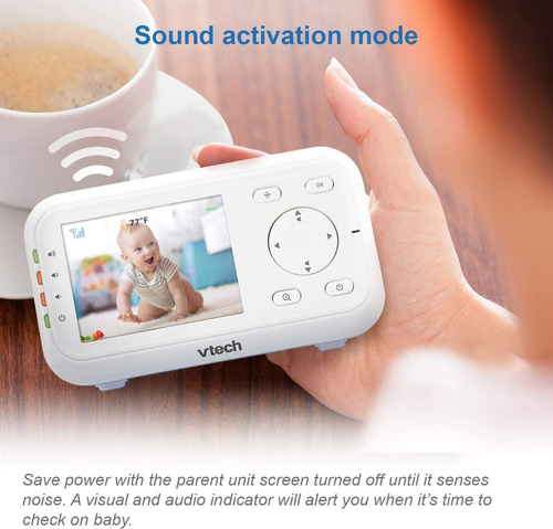 Imagen 3 de 6 de Video Monitor Digital Para Bebes Vtech Vm3252 Con Audio