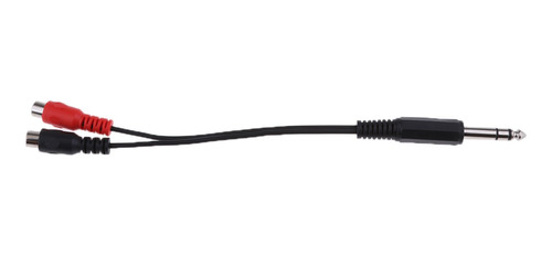 Cable De Audio Divisor De Macho 6.35mm Trs A 2 X Rca Hembra,