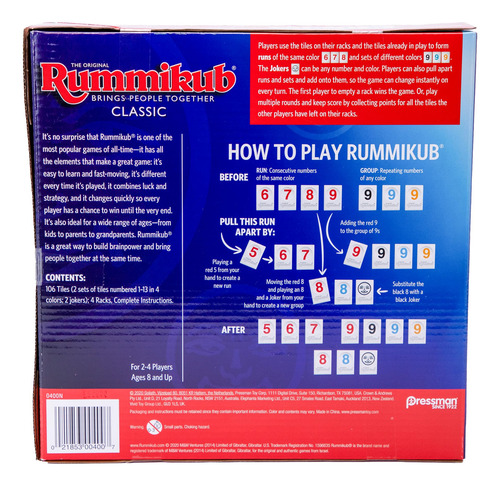 Rummikub Pressman Edio: Porno Clásico O Juego Original