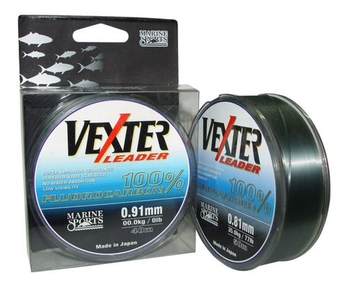 Linha Fluorocarbon Leader Vexter 0,7mm 50m Branco