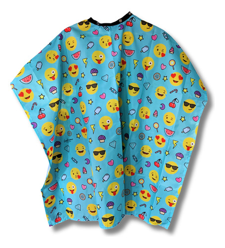 Capas Batas Para Niños Dibujos Estampa Las Kapas Botones Emoji Celeste
