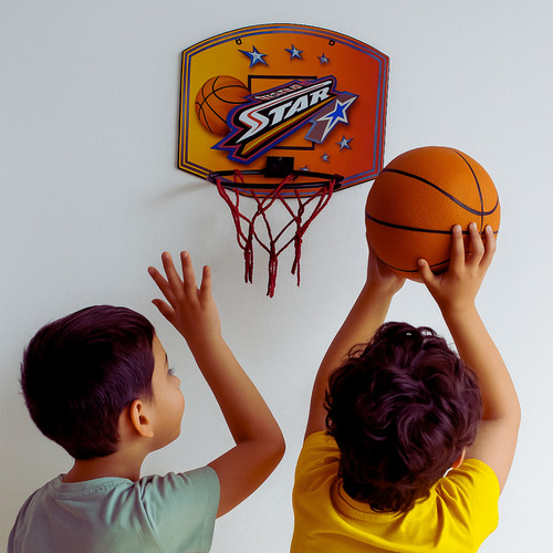 Juego Infantil Mini Aro De Basket Set Tablero Pelota Duravit
