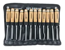 Comprar Juego De Cinceles Para Tallar Madera Gubia 12 Pieza Crownman