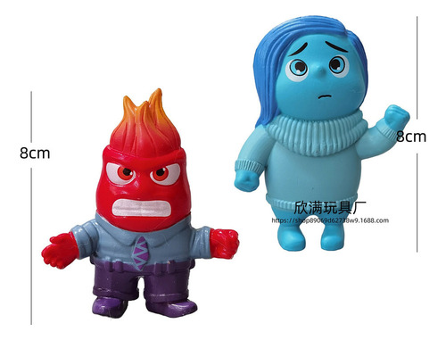 Fe 6 Piezas De Inside Out 2 (con Base), Modelo De Muñeca,