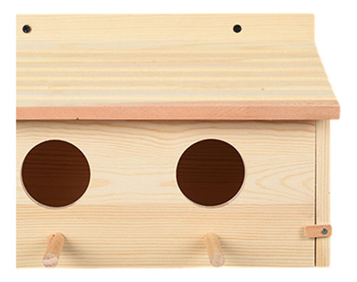 Casa Para Pájaros De Madera, Jaula Resistente A La