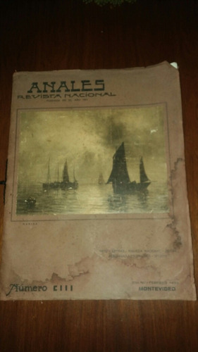 Antigua Revista De1930. Revista Uruguaya Anales Completa.