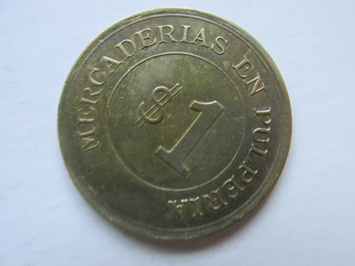 Antigua Ficha Salitrera Of Britania Vale $ 1 Peso Mercaderia (Usado)