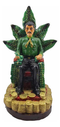 Jesus Malverde Patrono De Los Narcos Figura Resina 35 Cm 