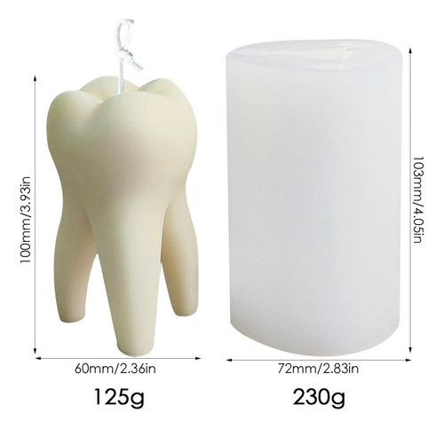 F Moldes De Silicona Con Diseño De Dientes Para Resina