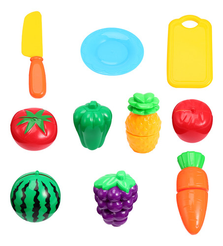 Juego De 10 Minijuegos Para Cortar Verduras Y Frutas, Juguet