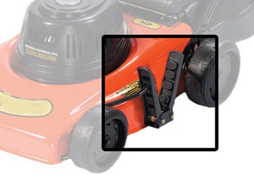 Cortadora de pasto eléctrica Dibra R45 con bolsa recolectora de 1600W y 220V color naranja/negro