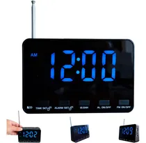 Comprar Fm Radio Alarma Reloj Despertador Con Función De Radio Y Y