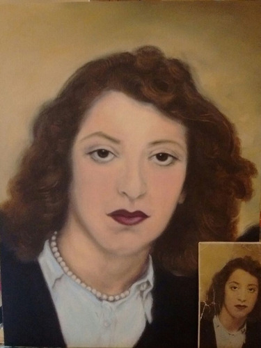 Retratos Personalizados Pinturas Sobre Lienzo Por Encargo