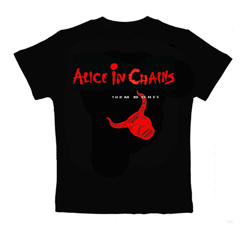 Remera De Alice In Chains, Them Bones, Grunge 