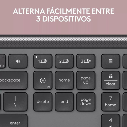 Teclado Logitech Signature Slim K950 Bluetooth 10 Mts Grafito Español España