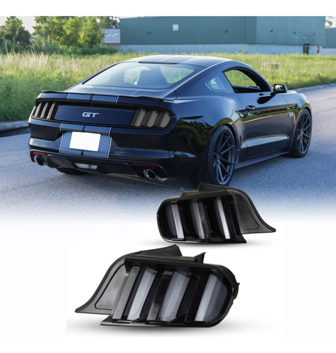 Luz Trasera Led Para Ford Mustang Diseño Dinamico Giro Par