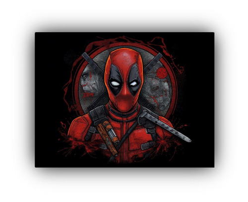 Arte De Pared Espectacular Deadpool Exclusivo 40x30cm