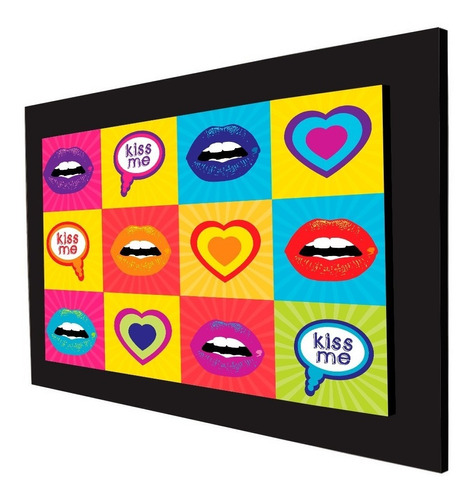 Cuadro 60x40cms Decorativo Kisses !!!+envío Gratis