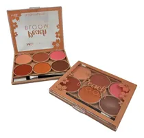 Comprar Paleta De 6 Tonos Rubor Para Perfilar El Rostro Mc Cosmetics Tono Del Maquillaje Mate - Marron