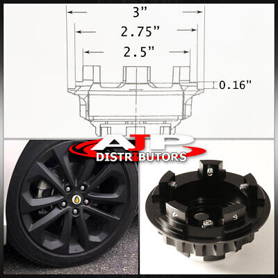 (4 Piece) Universal 2.5 Racing Sport Wheel Hub Center C Yyo