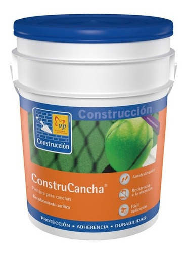 Pintura Para Canchas Construcancha Cuñete 5 Galones Vp