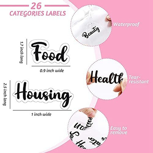 Cartera De Carpeta De Sobres En Efectivo A6, Cuaderno Planif