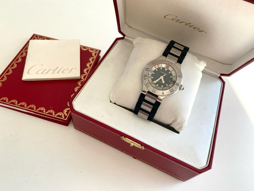 Reloj Cartier Must 21 Autoscaph Ref 2427 Automático 2010 Negra Gris Negro (Usado)