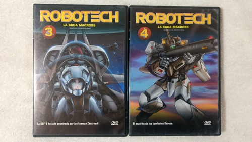 Pack 2 Dvd Robotech La Saga Macross Vol 3 Y 4 Liquidacion.!!